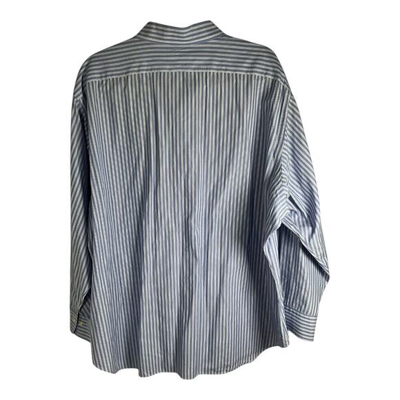 POLO by Ralph Lauren Andrew 100% Cotton Mens Size 18 34/35 Light Blue & White - Picture 8 of 9